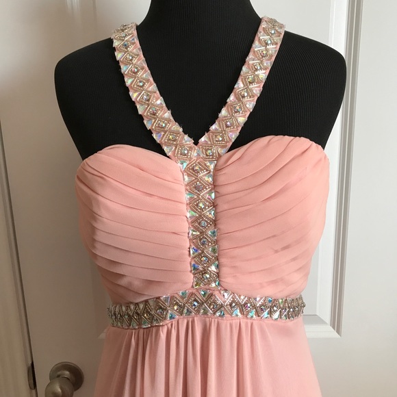Blush colored prom/formal dress - Picture 3 of 3